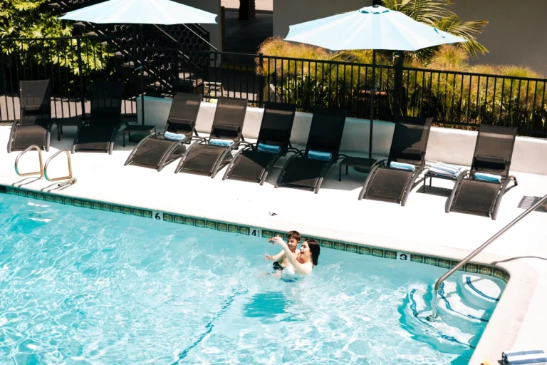Pool Area at Pacific Crest Hotel